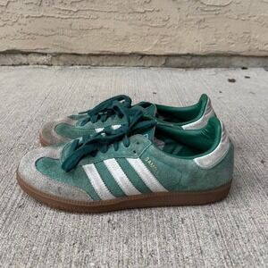 GREEN SUEDE ADIDAS SAMBA OG SNEAKERS